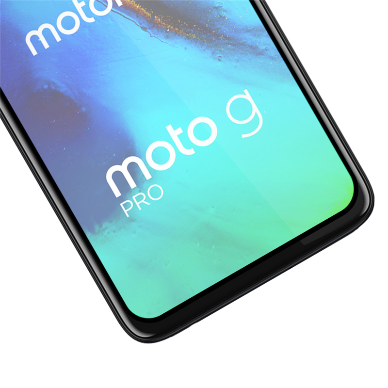 Motorola Moto G Pro - Full Cover Screenprotector Tempered Glass - Black