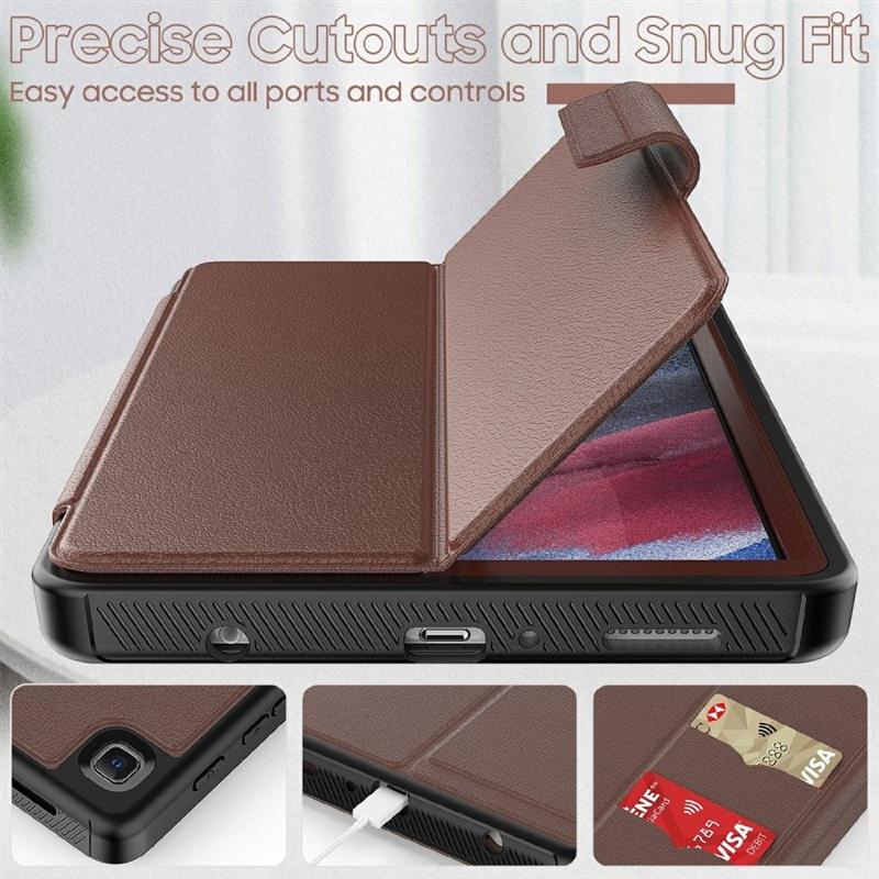 Samsung Galaxy Tab A7 Lite - Multi Hybrid Book Case - Brown