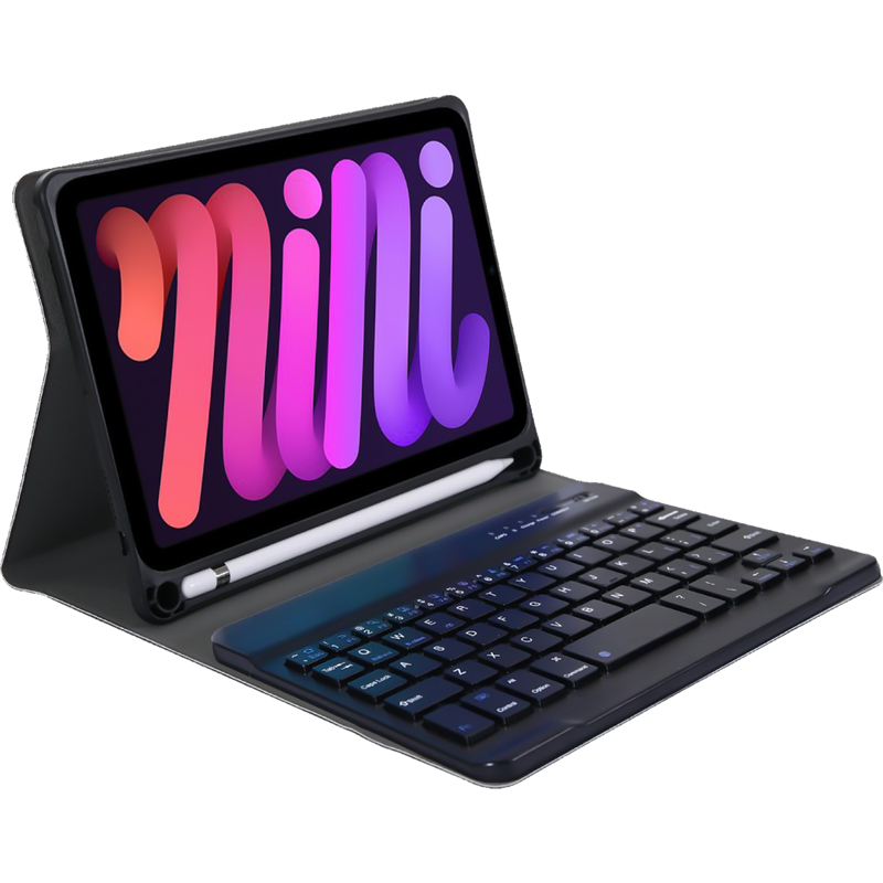 iPad Mini 2024 7th Gen - Premium Bluetooth Keyboard Cover Qwerty