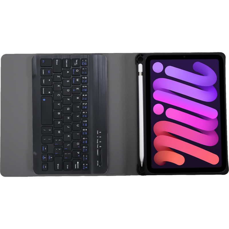 iPad Mini 2024 7th Gen - Premium Bluetooth Keyboard Cover Qwerty