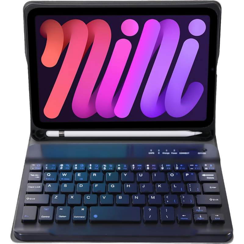 iPad Mini 2024 7th Gen - Premium Bluetooth Keyboard Cover Qwerty