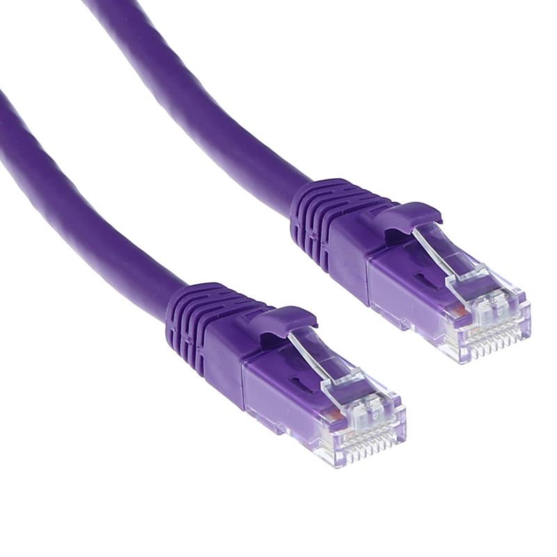 ACT IB2300 netwerkkabel Paars 0,5 m Cat6a U/UTP (UTP)