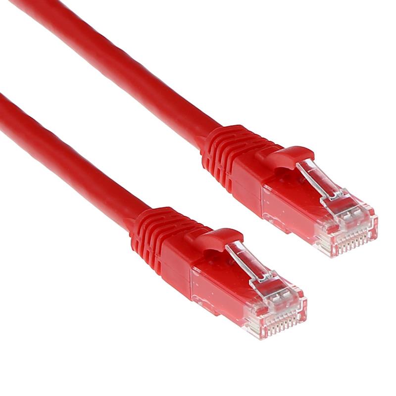ACT Cat6A UTP 2m netwerkkabel Rood