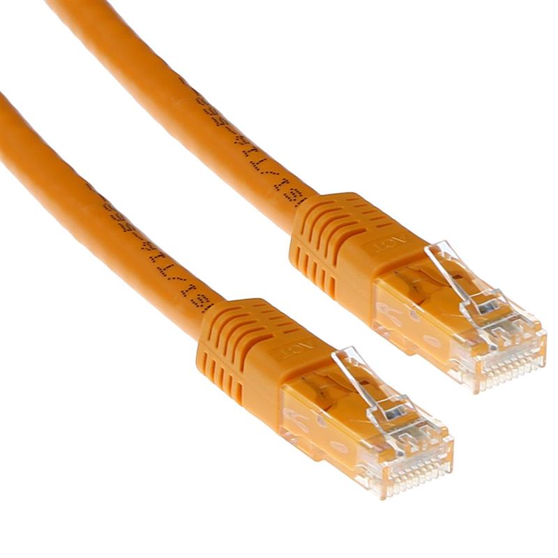 ACT CAT6A UTP 2m netwerkkabel Oranje U/UTP (UTP)