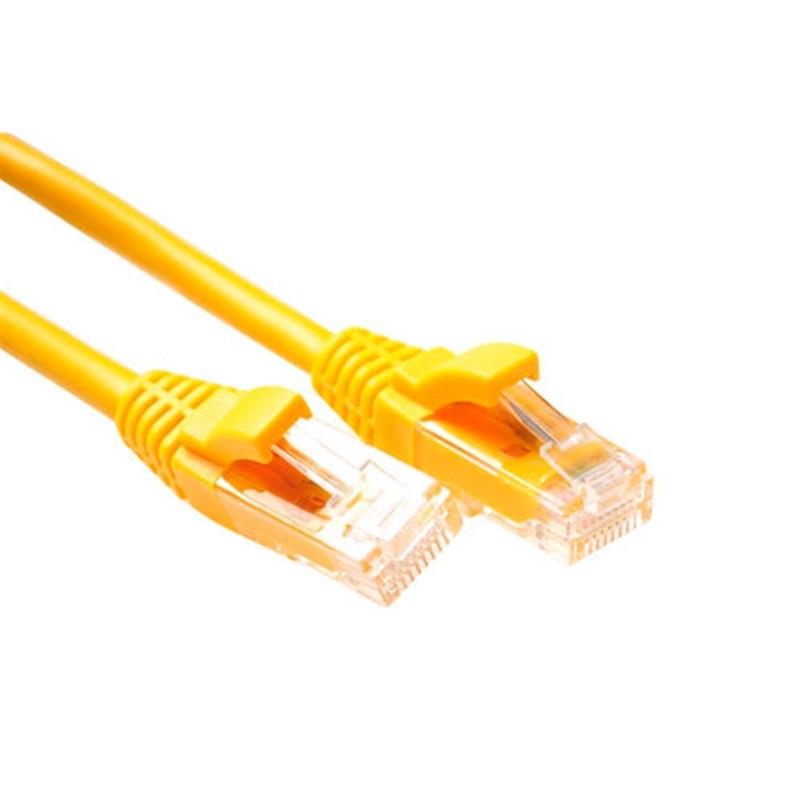ACT UTP Cat5E 2.0m netwerkkabel Geel 2 m