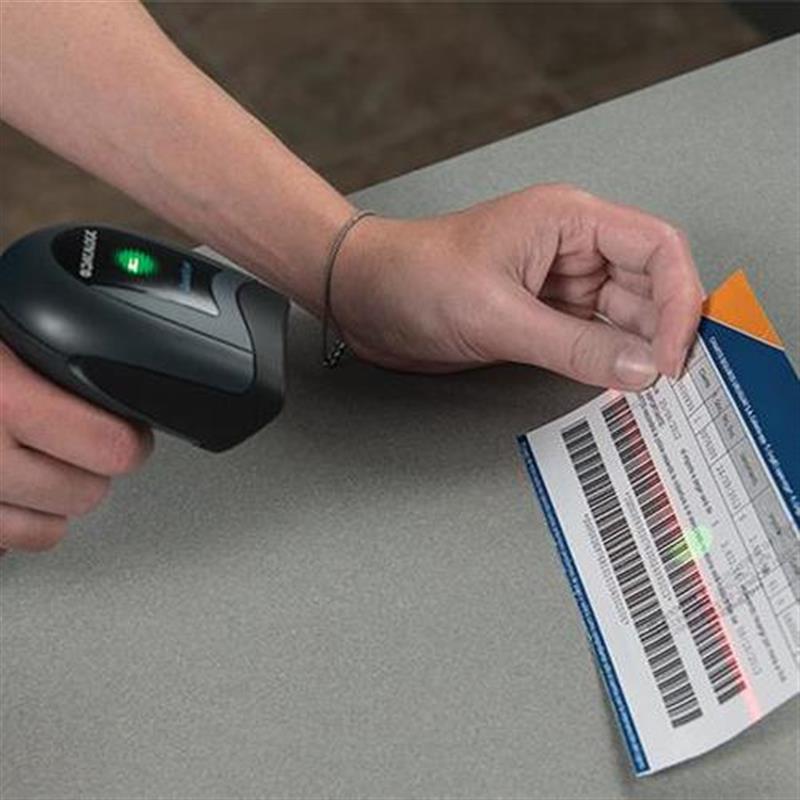 QuickScan Handheld Barcode Scanner Kit - Scanner Cable - Black- 270 scan s - 1D - Imager