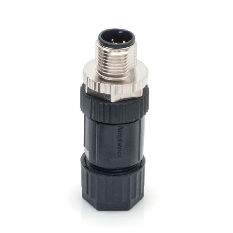 Amphenol M SERIES 5 polig connector male M12 A-coding SCREW male