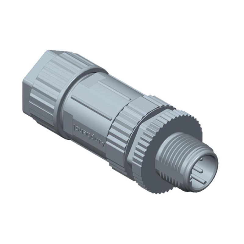 Amphenol M SERIES 5 polig connector male M12 L-coding molded male