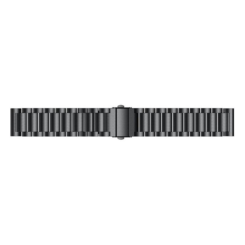 Watch Strap Garmin Vivomove 3 Sport 44mm - Metal Steel Band - Black