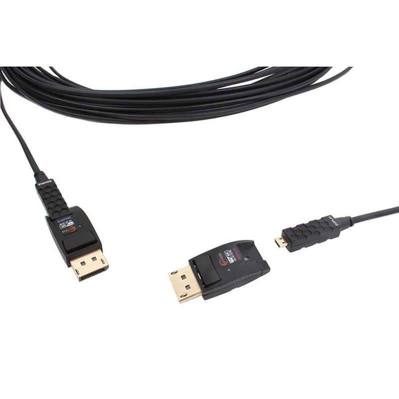 Opticis DisplayPort kabel 30 meter detachable