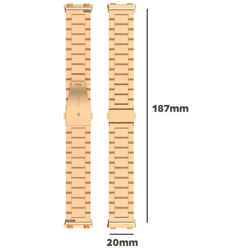 Watch Strap Oppo Watch 2 42mm - Metal Steel Band - Rose Gold