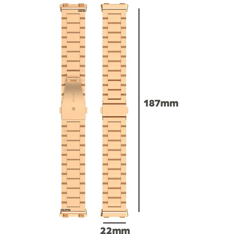 Watch Strap Oppo Watch 2 46mm - Metal Steel Band - Rose Gold