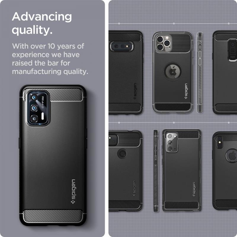 Spigen Case Realme GT 5G - Rugged Armor - Black