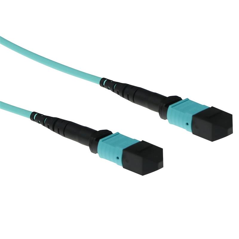 ACT RL7740 Glasvezel kabel 20 m MPO/MTP OM3 Aqua-kleur
