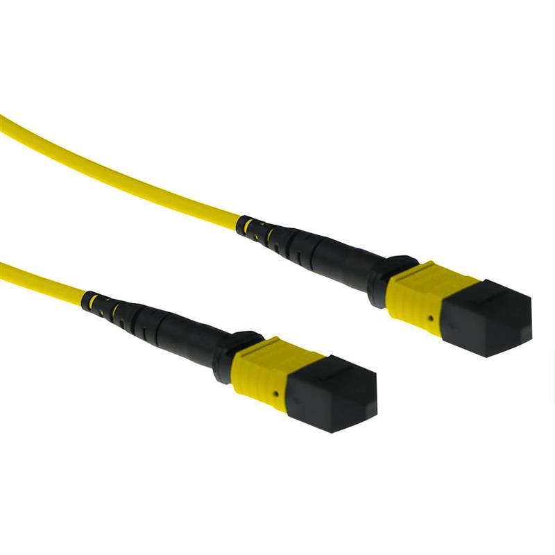 ACT RL7792 Glasvezel kabel 12 m MTP OS2 Geel