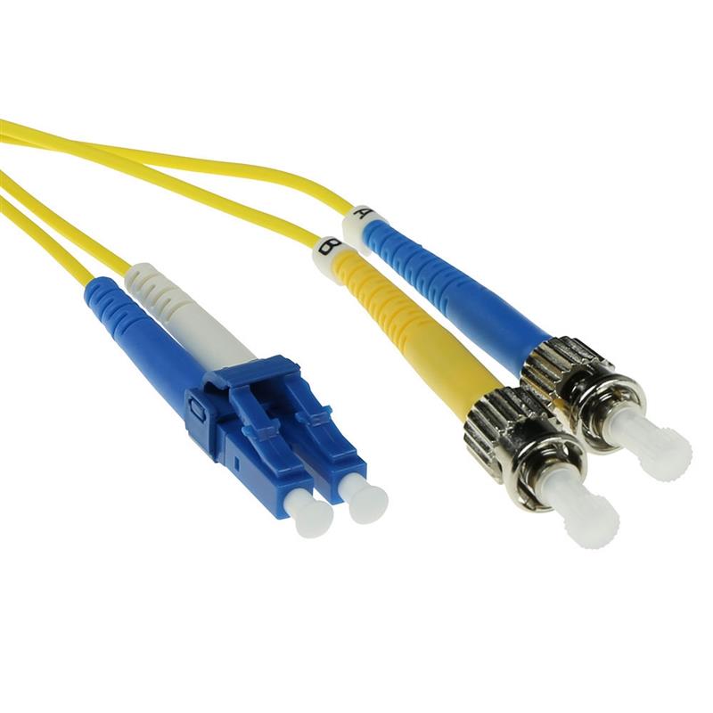 ACT RL7950 Glasvezel kabel 50 m LC ST Geel