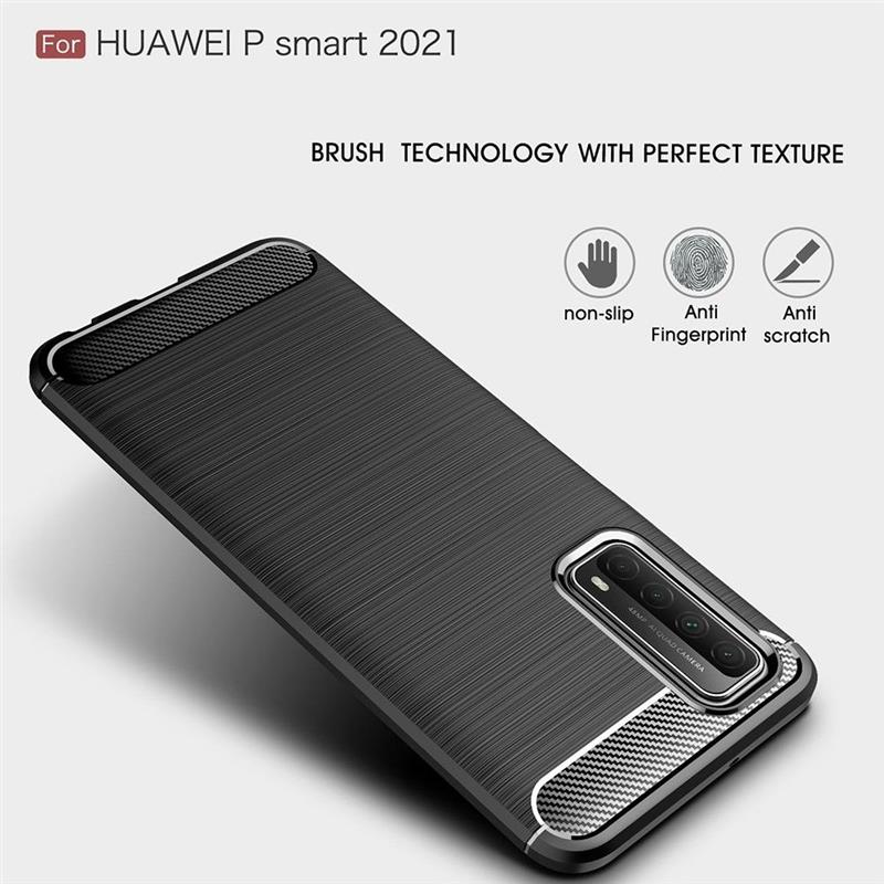 Huawei P Smart 2021 - Rugged Soft TPU Case - Black