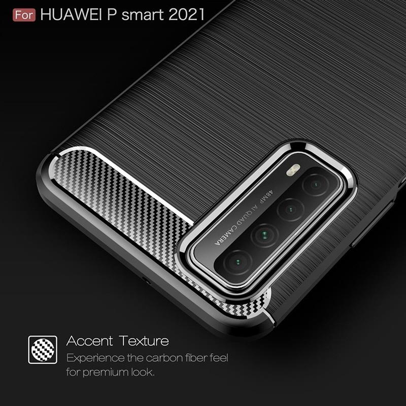 Huawei P Smart 2021 - Rugged Soft TPU Case - Black