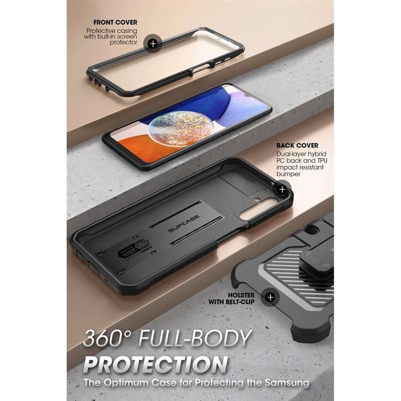 Supcase Case Samsung Galaxy A14 4G 5G - Unicorn Beetle Pro - Black