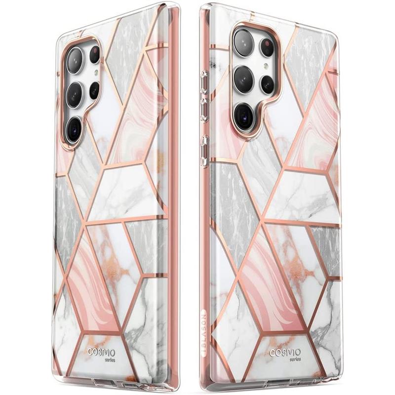 Supcase Samsung Galaxy S23 Ultra - Cosmo Case - Marble Pink