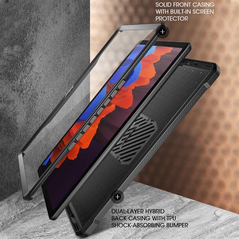 Supcase Hoes geschikt voor Samsung Galaxy Tab A7 - Unicorn Beetle Pro - Black