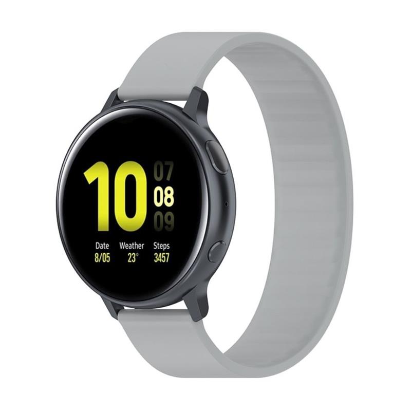 Watch Strap Samsung Galaxy Watch 4 5 6 7 20mm - Silicone Sport Band - Grey