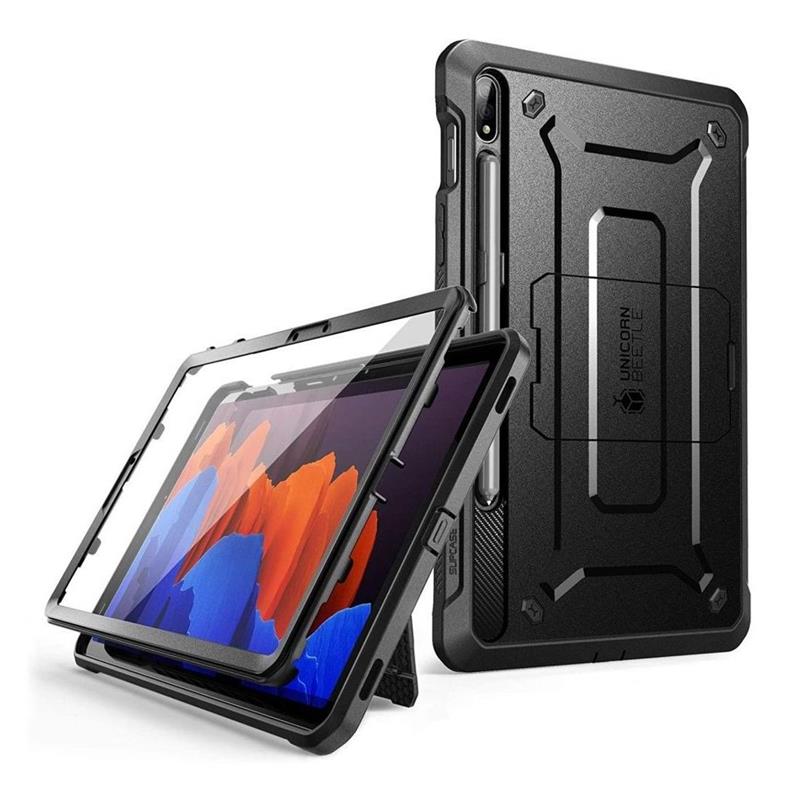 Supcase Hoes geschikt voor Samsung Galaxy Tab S8 S7 - Unicorn Beetle Pro Hoes - Black