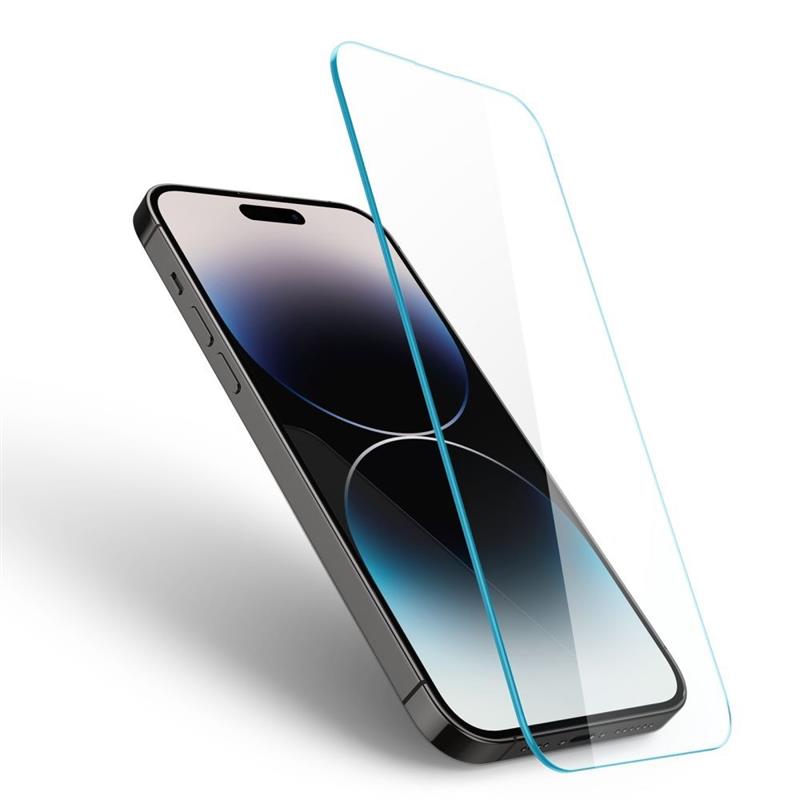 Spigen Screenprotector iPhone 14 Pro - Tempered Glas tR Slim - Clear