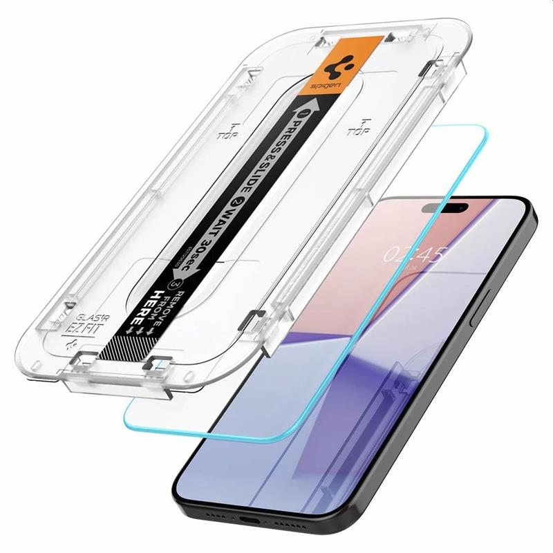 Spigen iP15 Pro Max Glas tR Transp 2P 