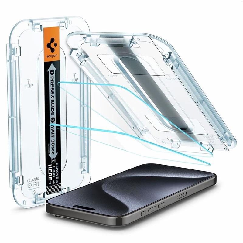 Spigen iP15 Pro Glas tR Transparenc 2P 