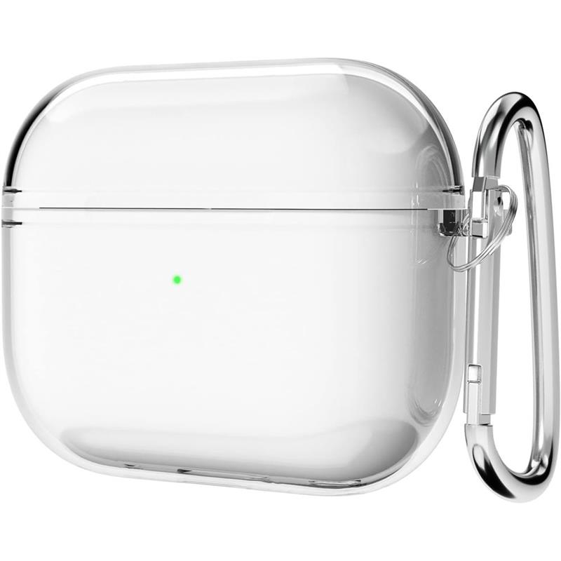 Apple AirPods 3 - Soft TPU Case with hook - Clear