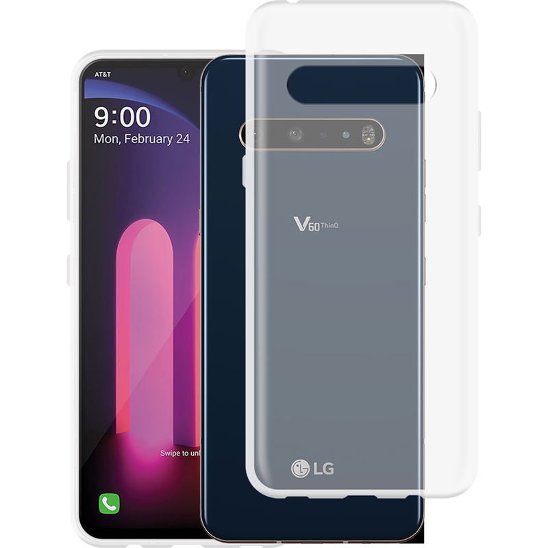 LG V60 ThinQ 5G - Soft TPU Case - Clear