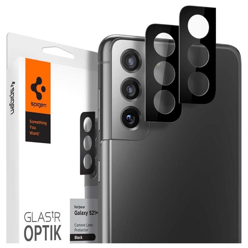 Spigen Camera Lens Glass Protector Samsung Galaxy S21 Plus Black - 