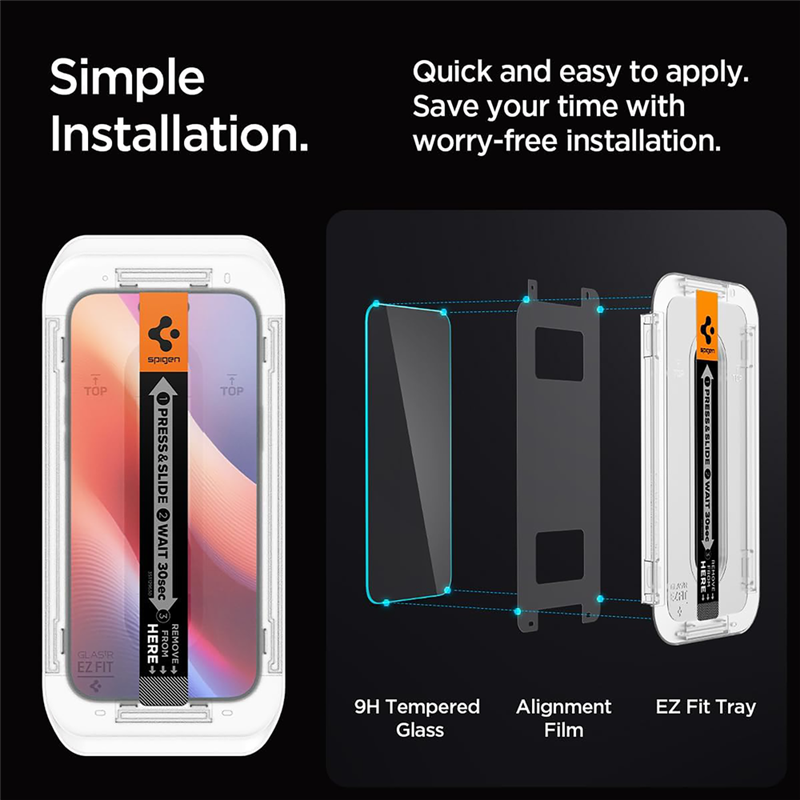 Spigen iPh 16 Pro Glas tR EZ Fit HD