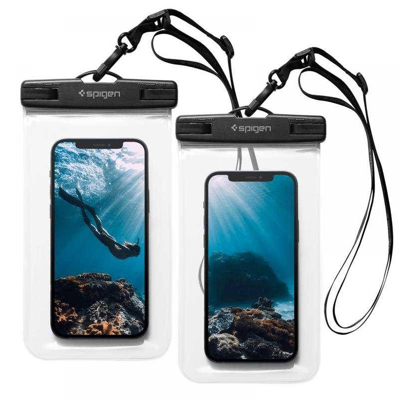 Spigen Waterproof Case - Crystal Clear - 2 Pack - A601