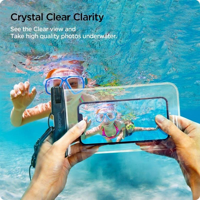 Spigen Waterproof Case - Crystal Clear - 2 Pack - A601