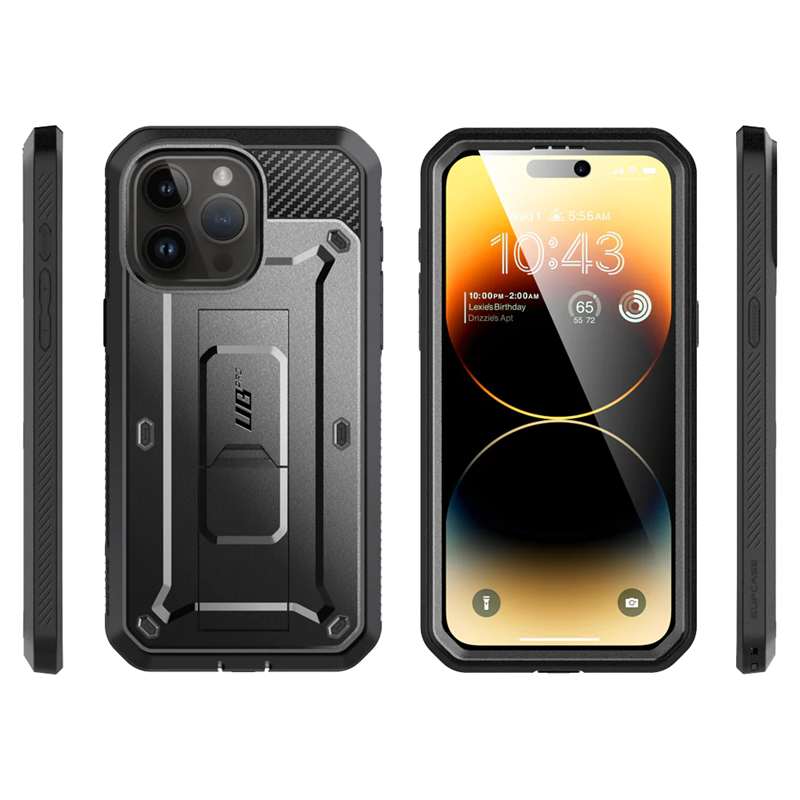 Supcase Case iPhone 15 Pro - Unicorn Beetle Pro - Black