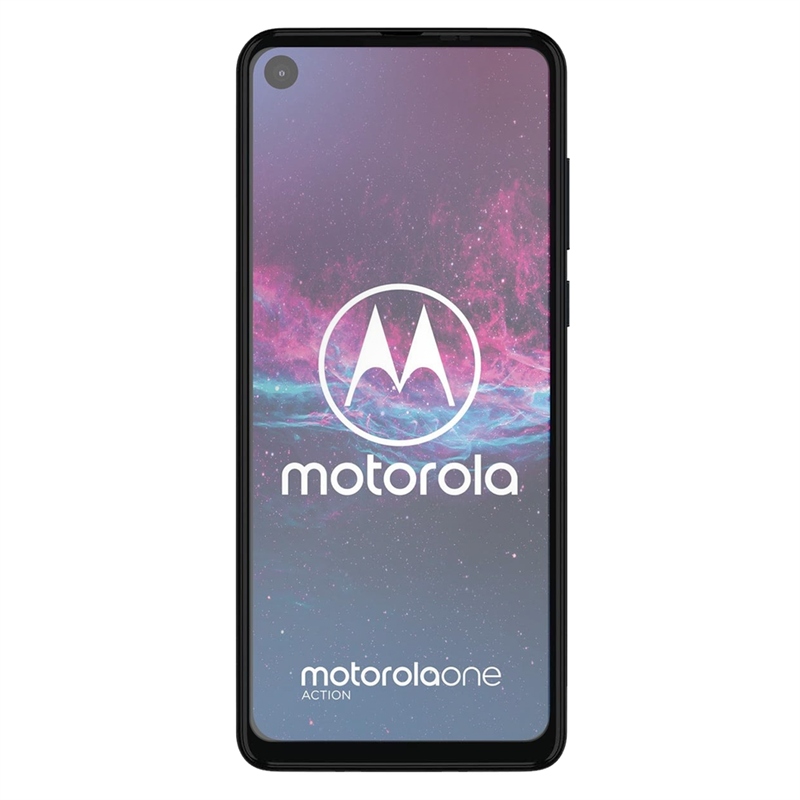 Motorola One Action Tempered Glass - Screenprotector - Clear