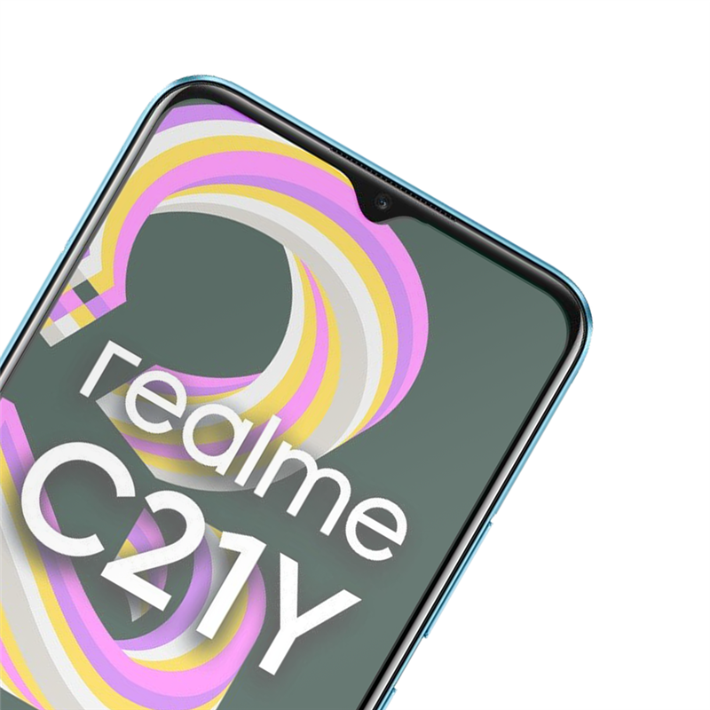 Realme C21Y Tempered Glass - Screenprotector - Clear