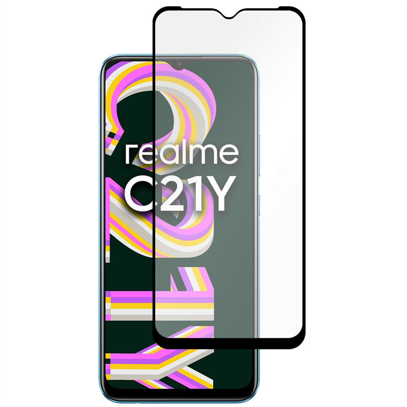 Realme C25Y Tempered Glass - Screenprotector - Clear