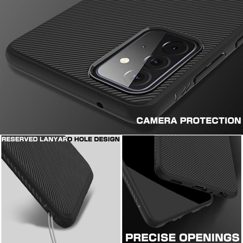 Samsung Galaxy A72 5G Texture TPU Case - Black