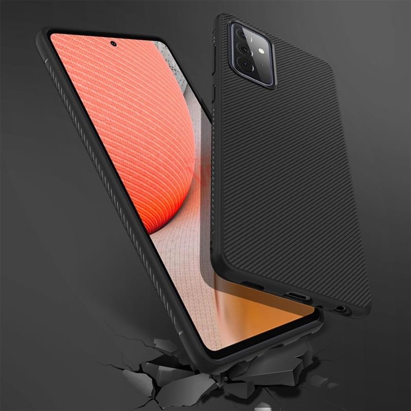 Samsung Galaxy A72 5G Texture TPU Case - Black