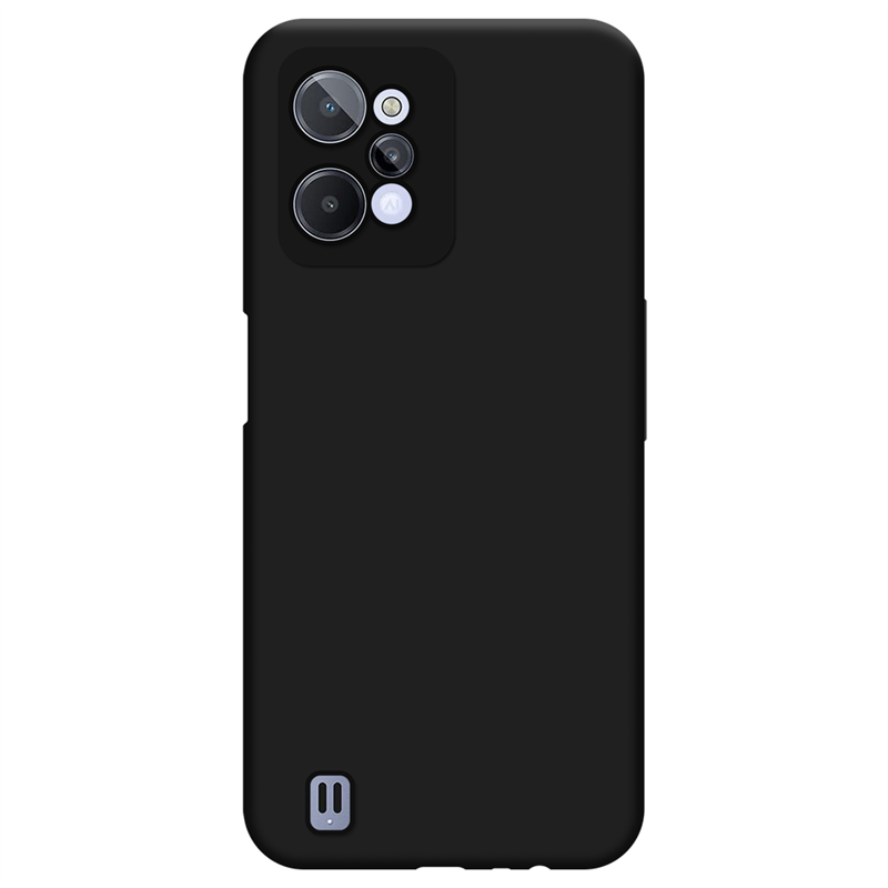 Realme C31 - Soft TPU Case with Necklace Strap - Black