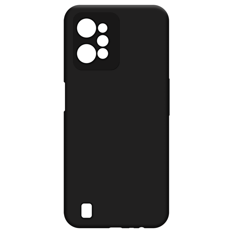 Realme C31 - Soft TPU Case with Necklace Strap - Black