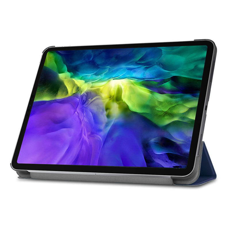 iPad Pro 12 9 2020 4th Gen - Smart Tri-Fold Case - Blue