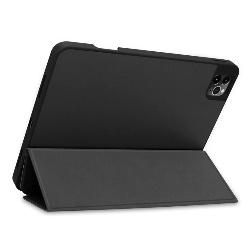 iPad Pro 11 2020 2nd Gen - TriFold Smart Book Case Pen Slot - Black