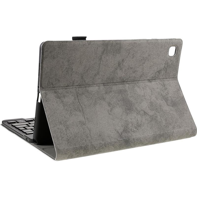 Samsung Galaxy Tab A9 - Premium Bluetooth Keyboard Cover Qwerty - Vintage Grey