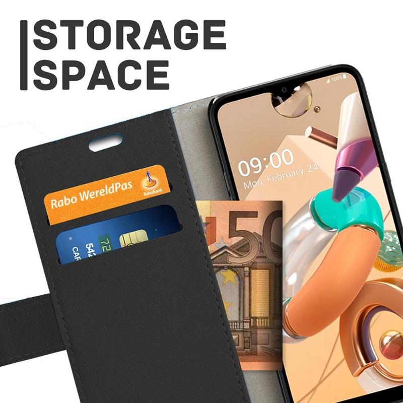 LG K51S - Classic Wallet Case - Black