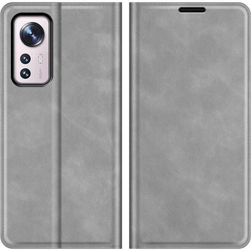 Xiaomi 12 12X - Magnetic Wallet Case - Grey